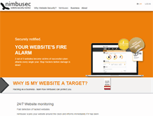 Tablet Screenshot of nimbusec.com